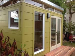 Kimberli Moffitt-Tsui's 8' by 12' Modern-Shed home office.